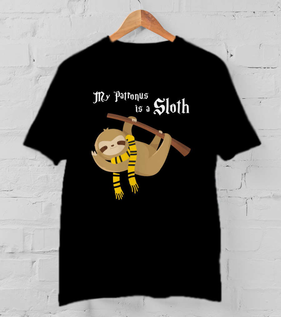 My Patronus Is A Sloth Hogwarts Gryffindor Scarf Magic Creature T-Shirt