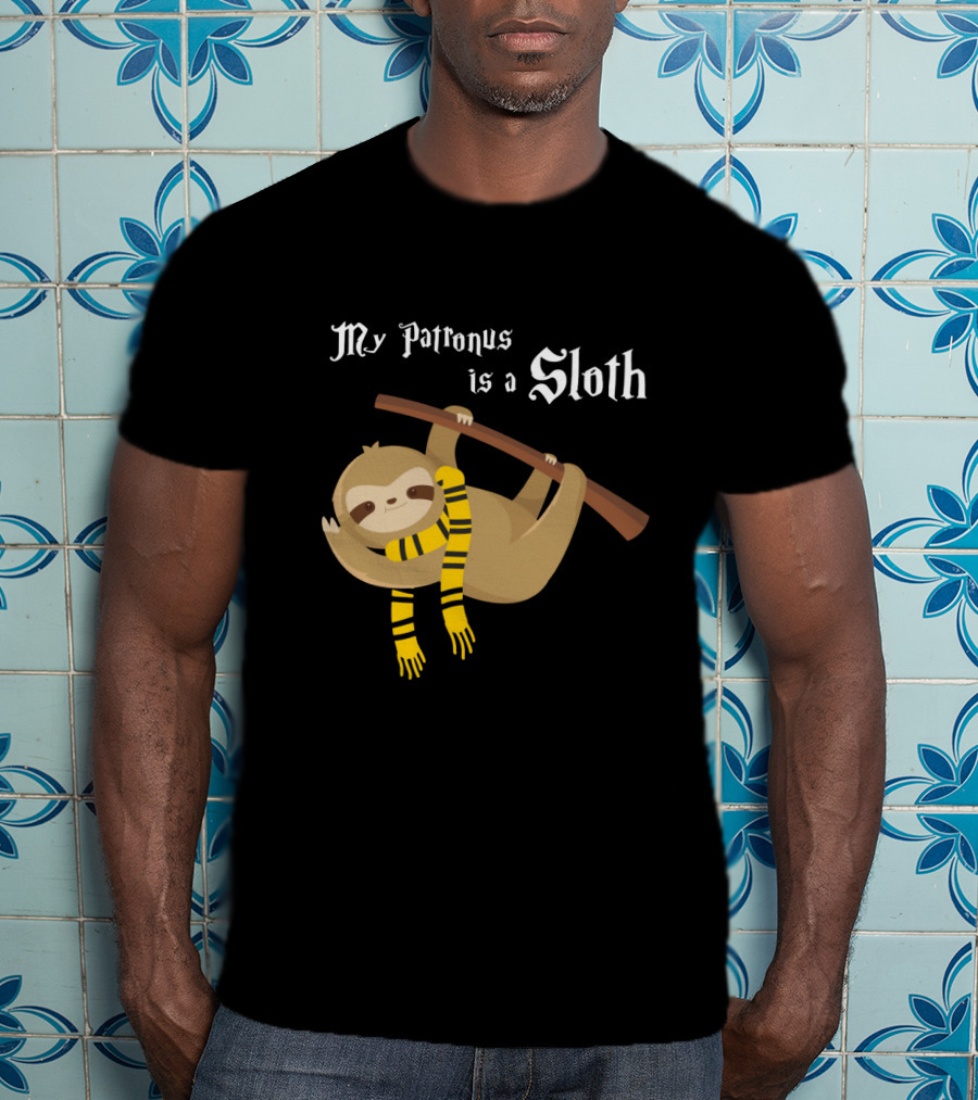 My Patronus Is A Sloth Hogwarts Gryffindor Scarf Magic Creature T-Shirt