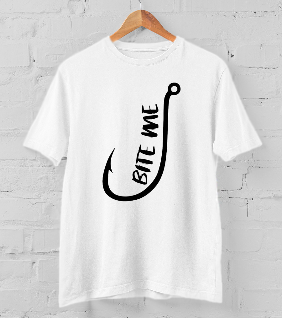 Bite Me Funny Fishing Hook T-Shirt