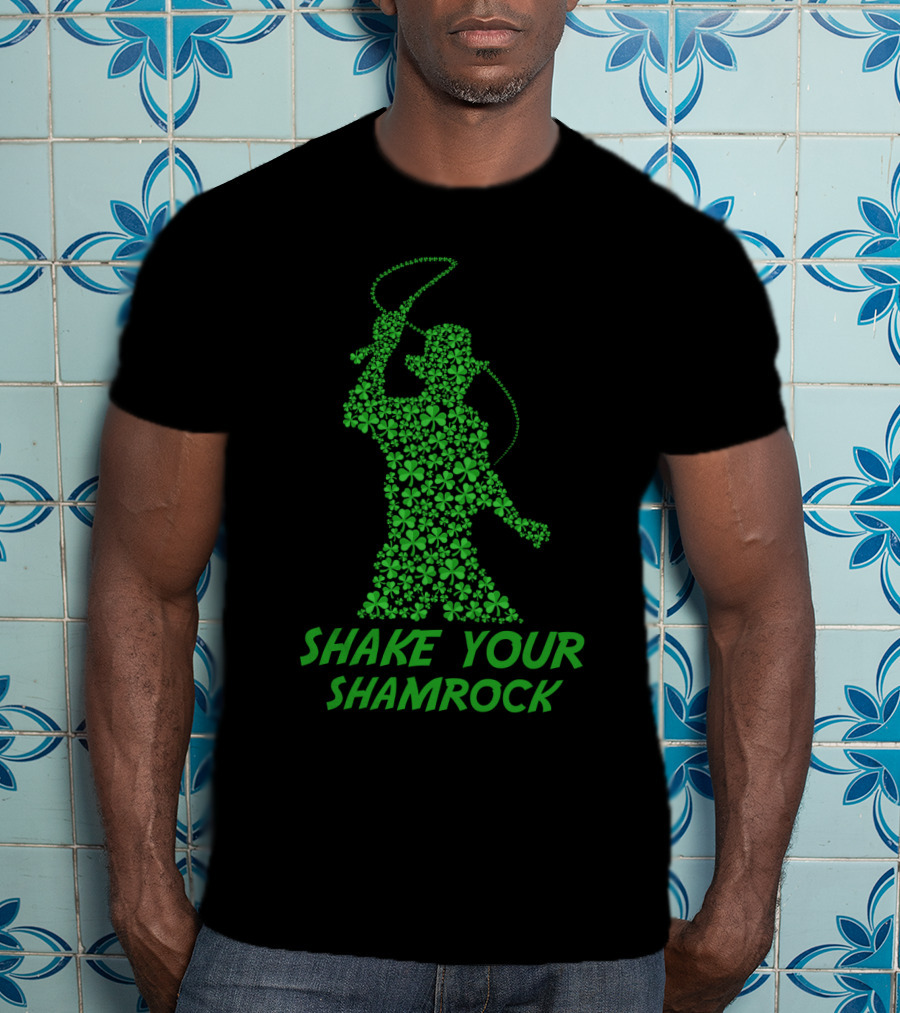 Indiana Jones Shake Your Shamrock St Patrick's Day T-Shirt