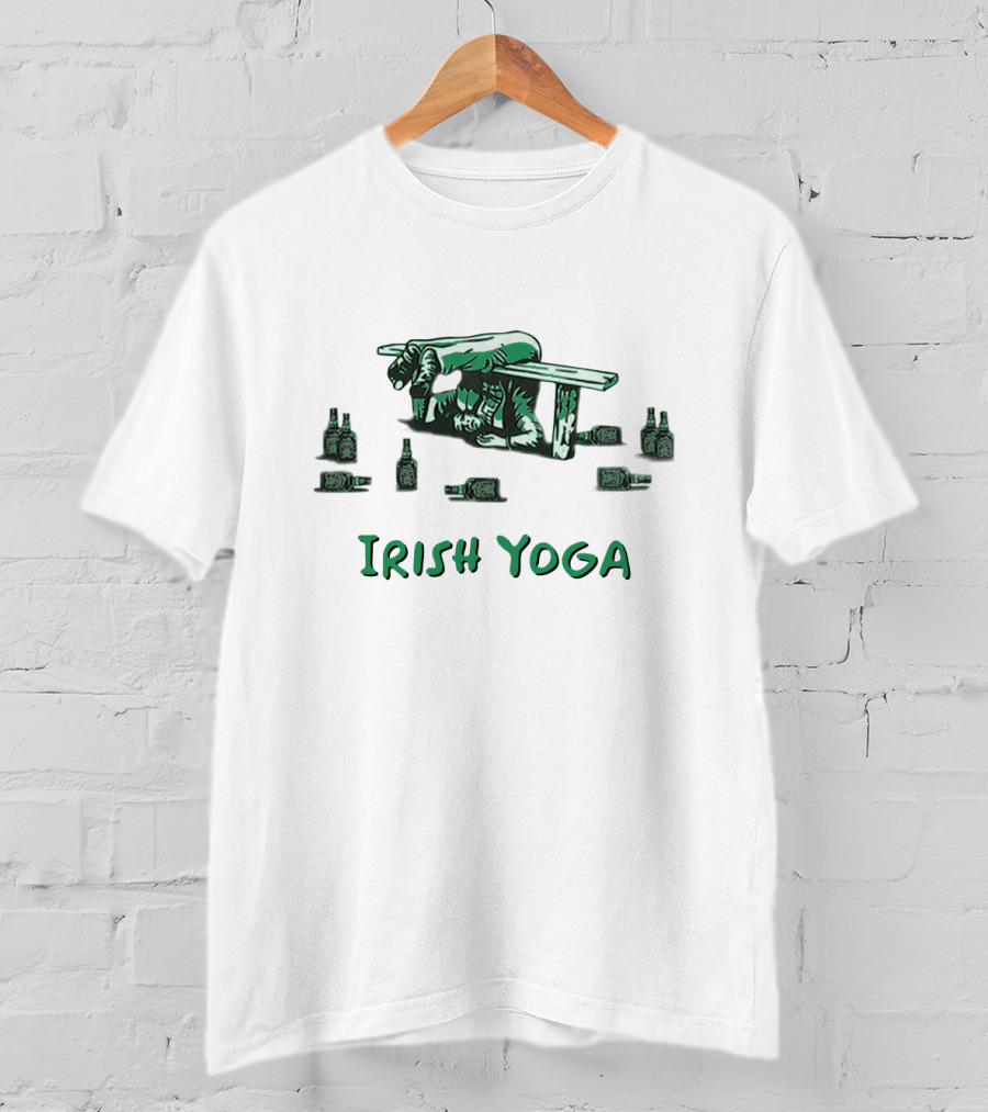 Irish Yoga Bench Pose With Bottles T-Shirt