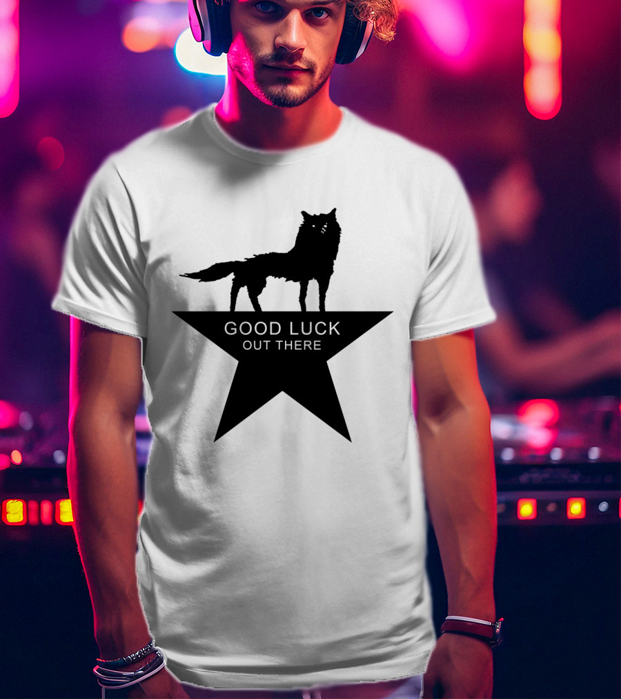 Fantastic Mr. Fox Good Luck Out There Silhouette Star T-Shirt