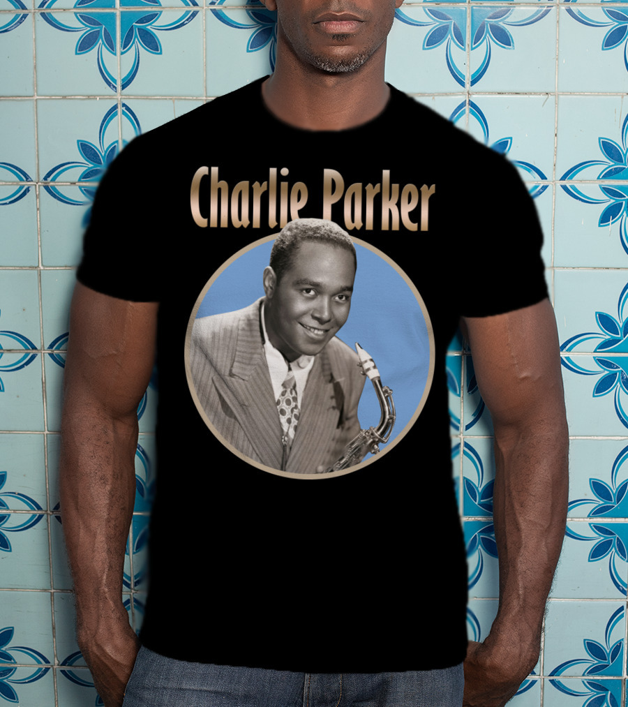 Charlie Parker Jazz Saxophone Legend Vintage T-Shirt