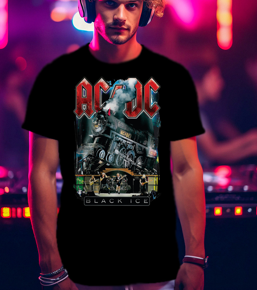 AC/DC Black Ice Train And Live Performance T-Shirt