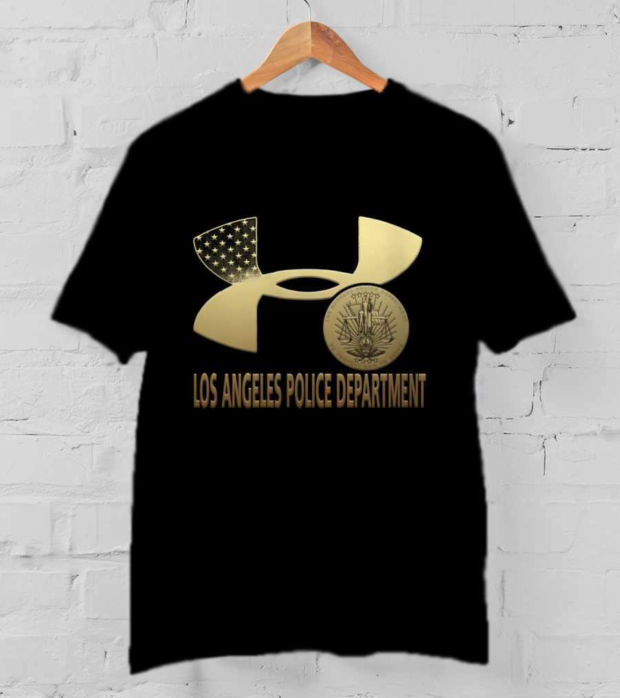Los Angeles Police Department American Flag Emblem T-Shirt