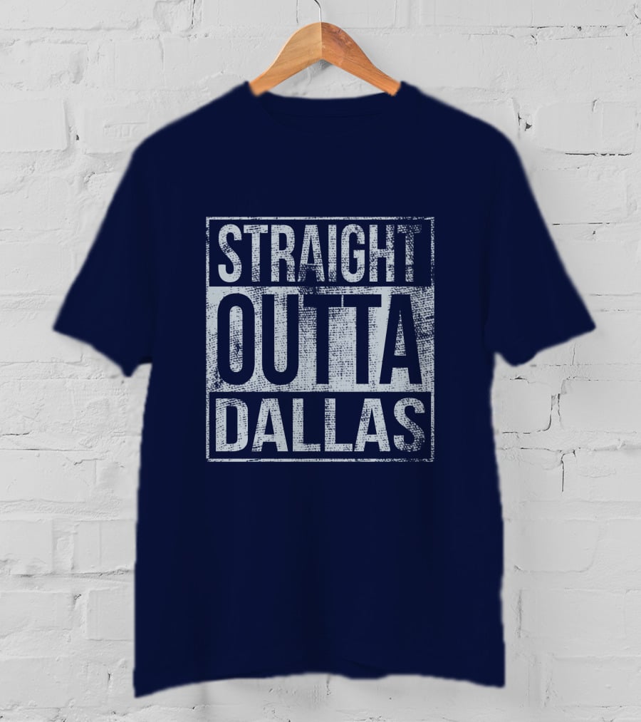 Straight Outta Dallas Retro Urban T-Shirt