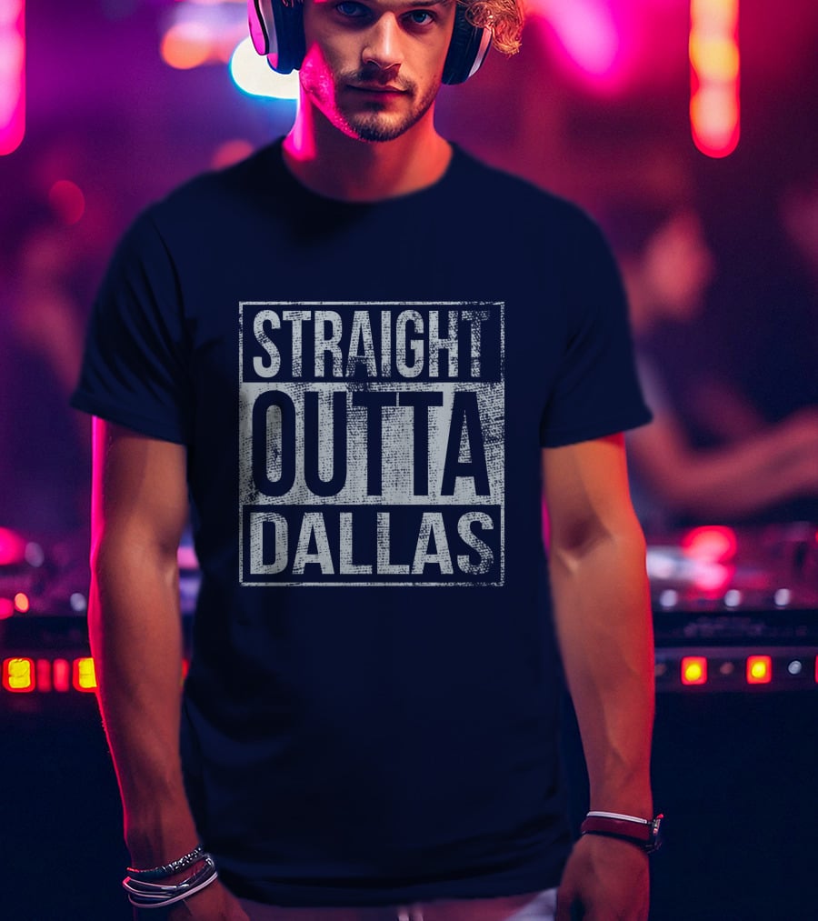 Straight Outta Dallas Retro Urban T-Shirt