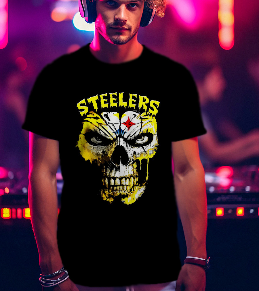 Steelers Skull Fan Icon T-Shirt