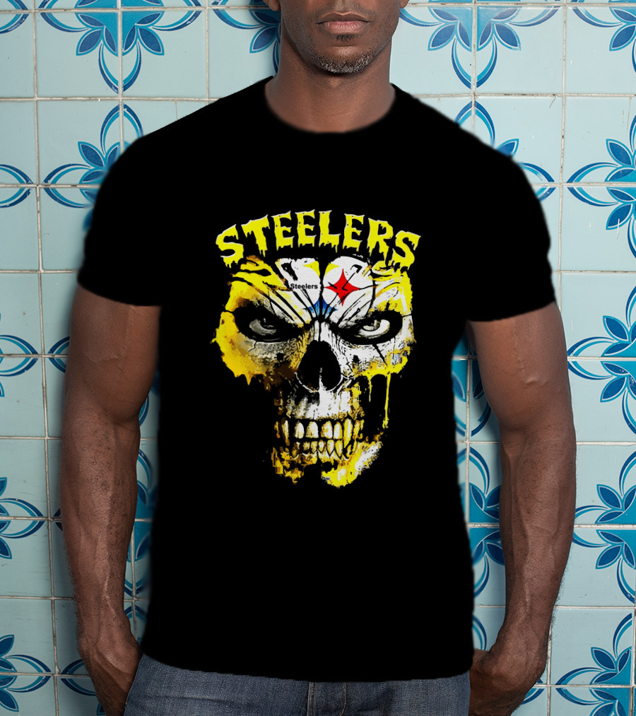 Steelers Skull Fan Icon T-Shirt
