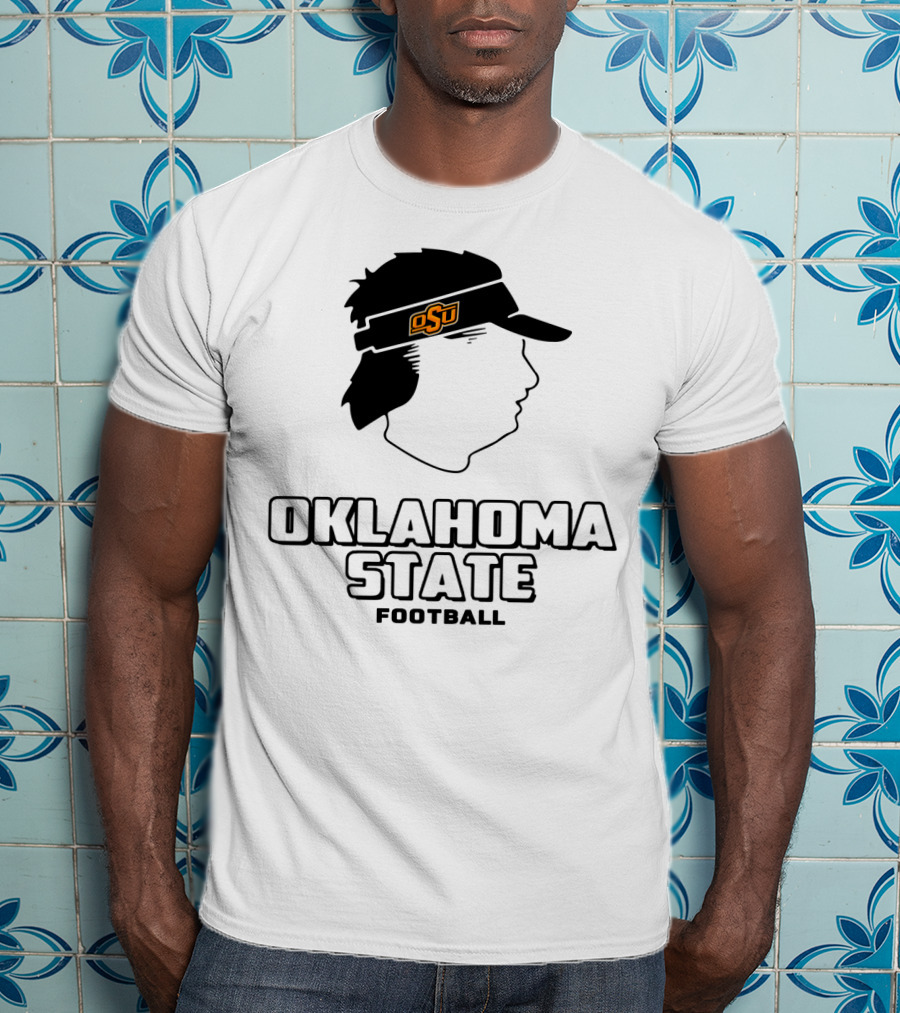 Oklahoma State OSU Head Visor Football T-Shirt