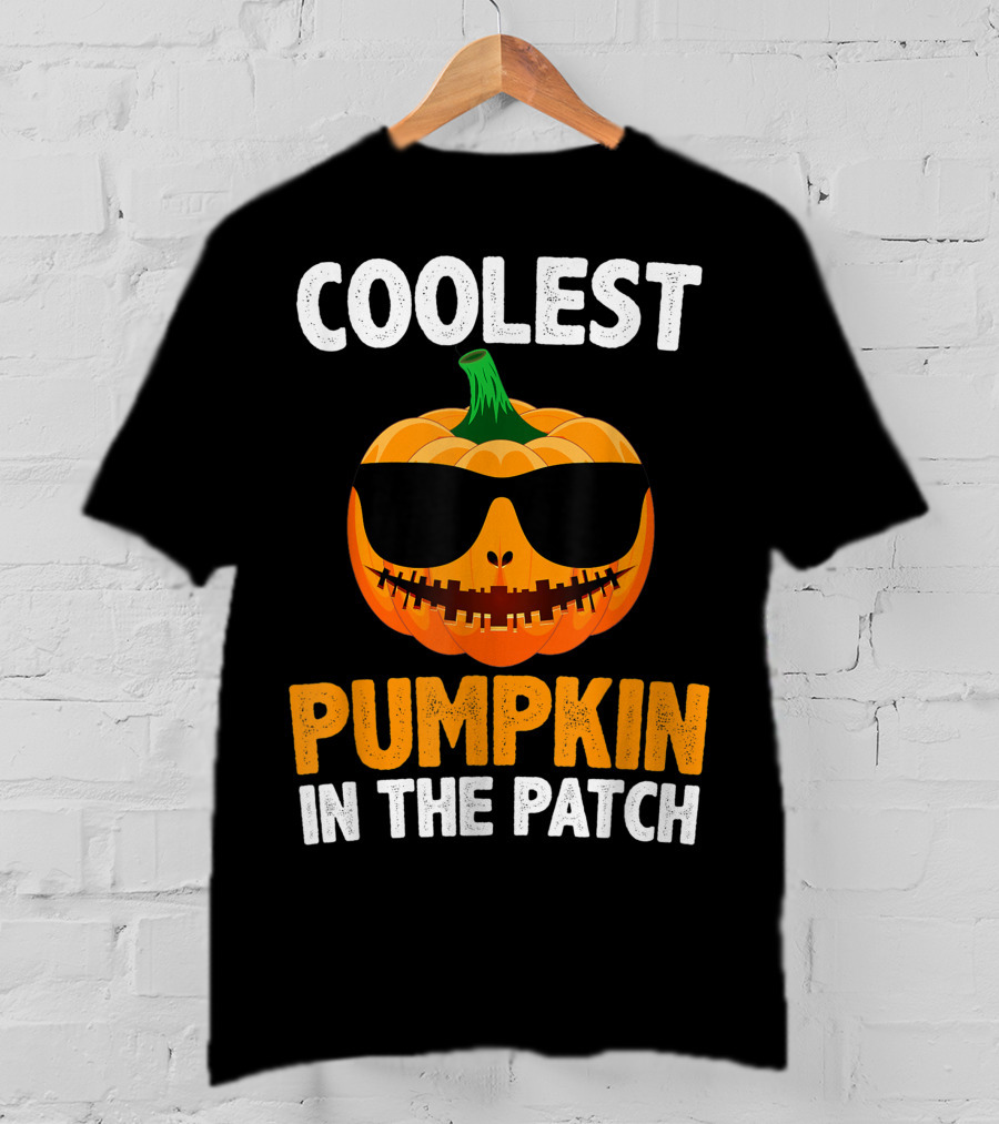Coolest Pumpkin In The Patch With Sunglasses T-Shirt
