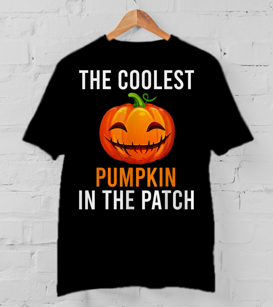 The Coolest Smiling Pumpkin In The Patch T-Shirt