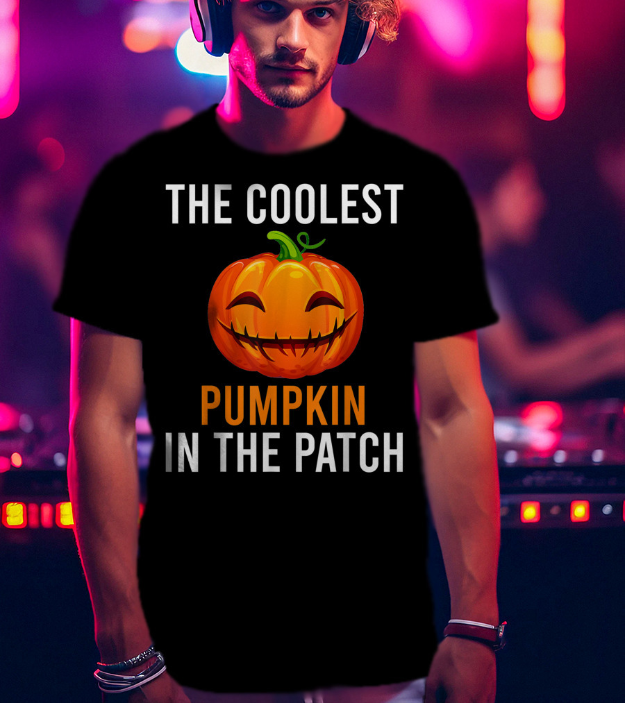 The Coolest Smiling Pumpkin In The Patch T-Shirt