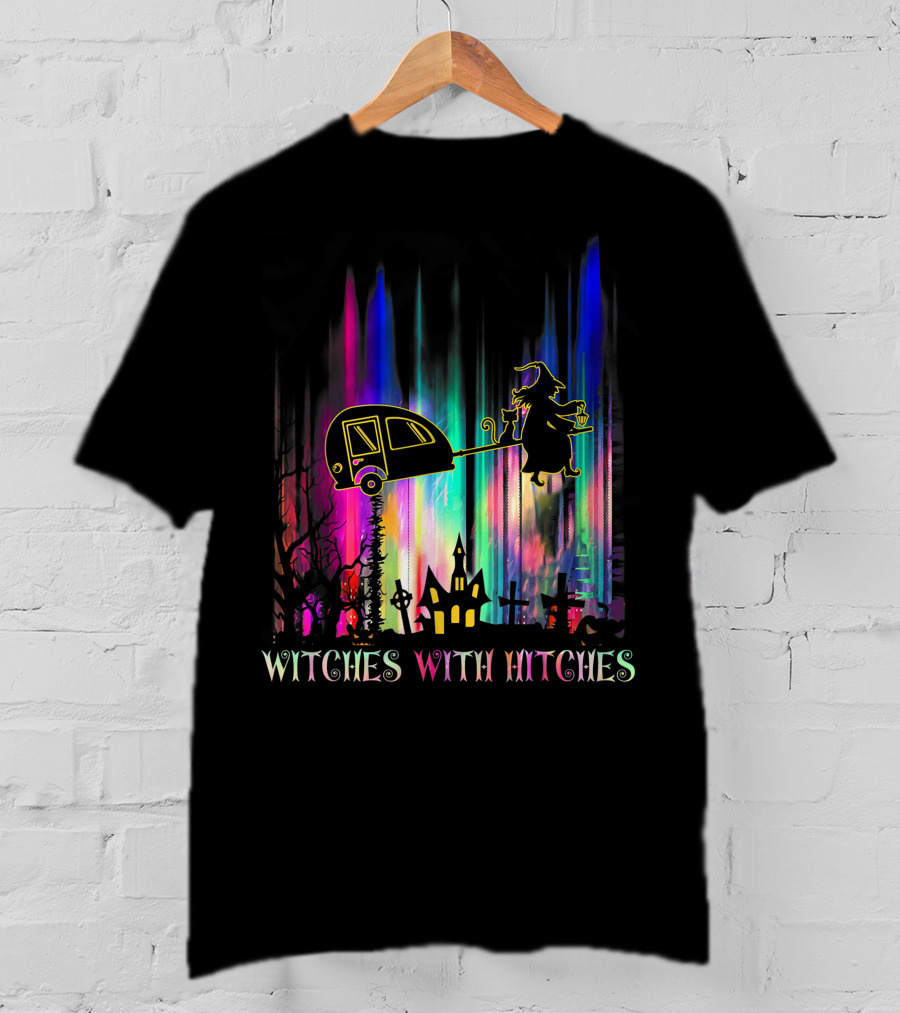 Witches With Hitches Camping Halloween Holiday Spectacle T-Shirt