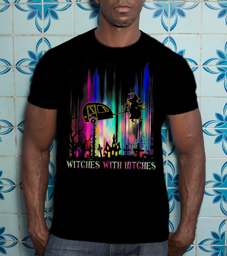 Witches With Hitches Camping Halloween Holiday Spectacle T-Shirt