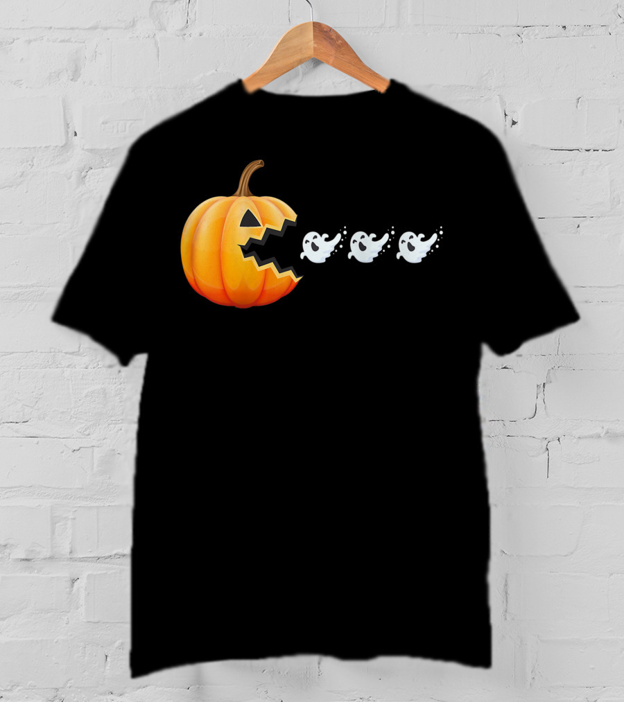 Funny Pumpkin Eating Ghosts Halloween Best T-Shirt