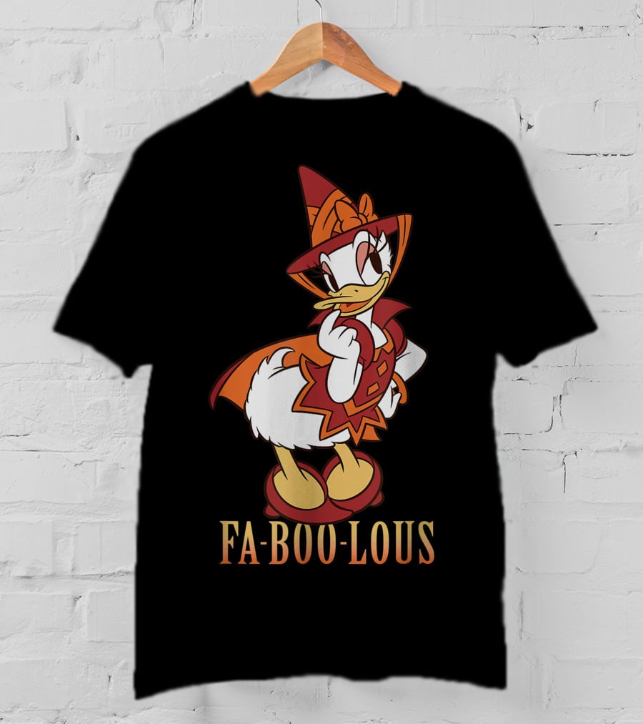 Disney Halloween Daisy Duck Fa BOO Lous Witch Costume T-Shirt