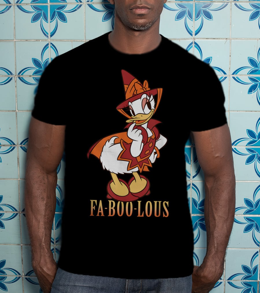 Disney Halloween Daisy Duck Fa BOO Lous Witch Costume T-Shirt