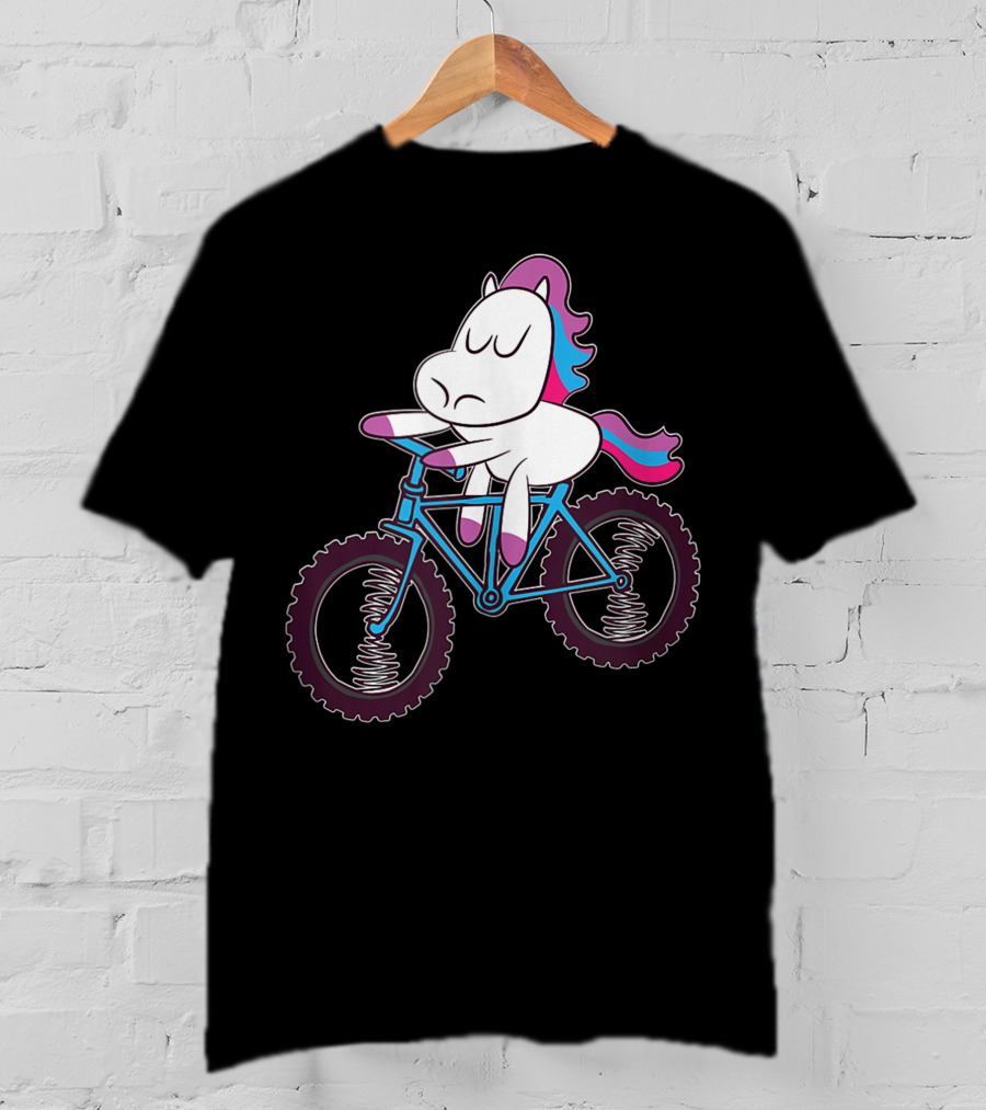 Mountain Bike Unicorn Riding Adventure T-Shirt