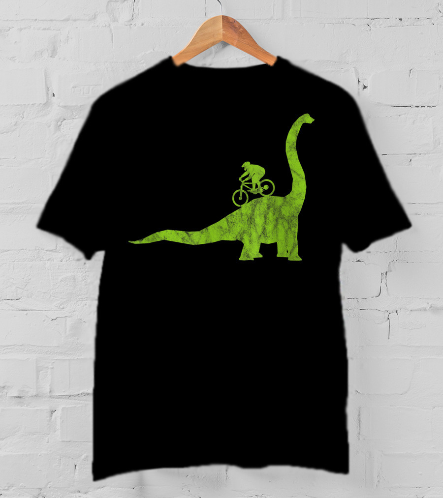 Mountain Bike MTB Dinosaur Funny Cycling Bicycle Rider Adventure T-Shirt