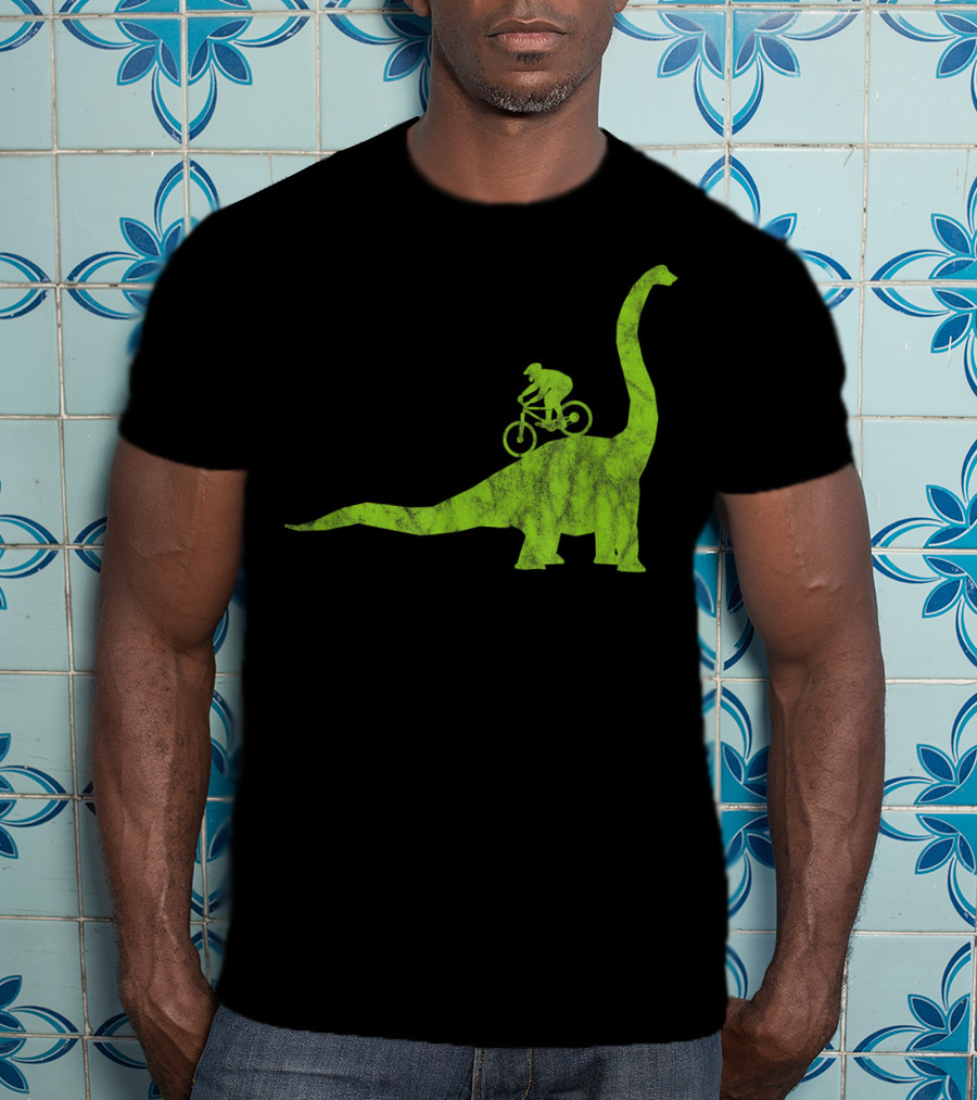Mountain Bike MTB Dinosaur Funny Cycling Bicycle Rider Adventure T-Shirt