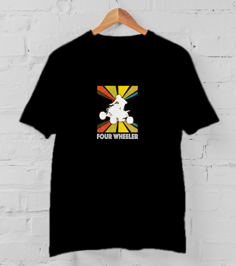 Vintage Dirt Bike Quad Retro Brap Four Wheeler T-Shirt