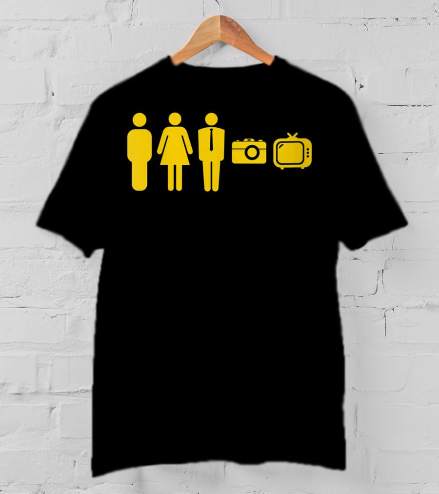 Person Woman Man Camera TV Icons T-Shirt