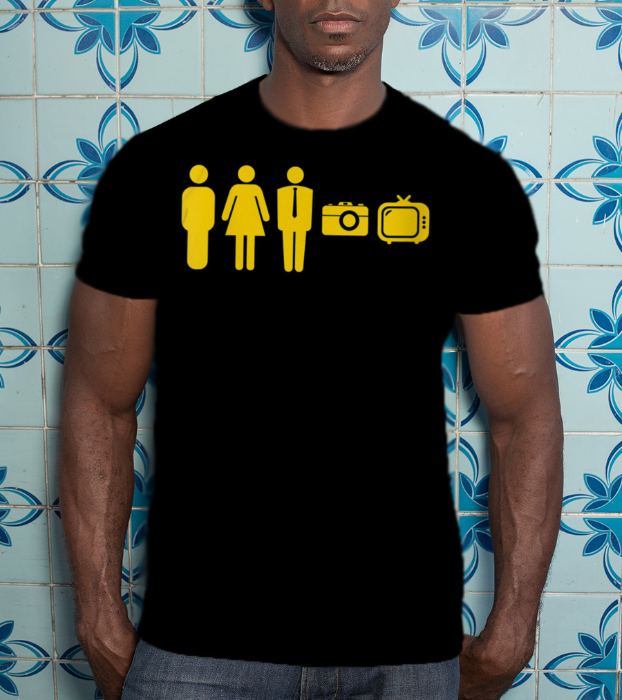 Person Woman Man Camera TV Icons T-Shirt