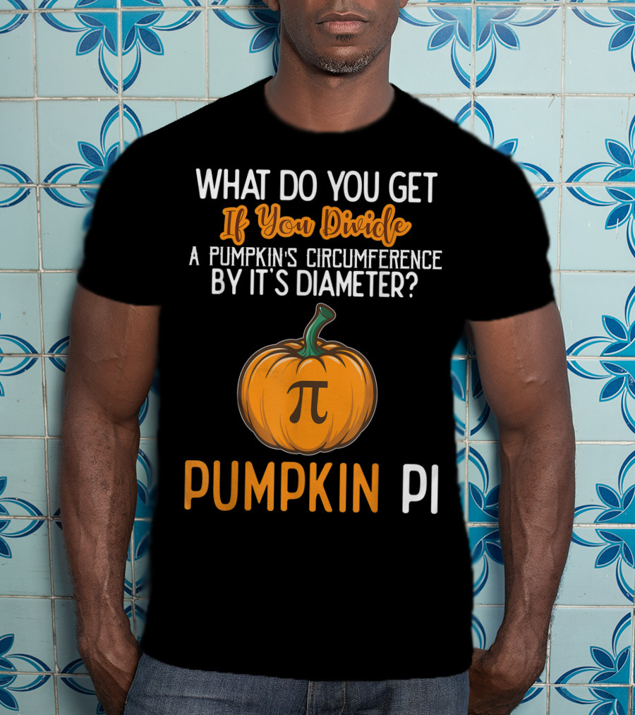 Funny Pumpkin Pi Math Teacher Halloween Costume Joke T-Shirt