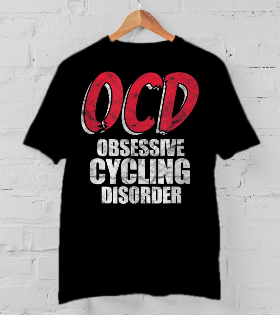OCD Obsessive Cycling Disorder Funny Bike Cycling Biking Basic T-Shirt
