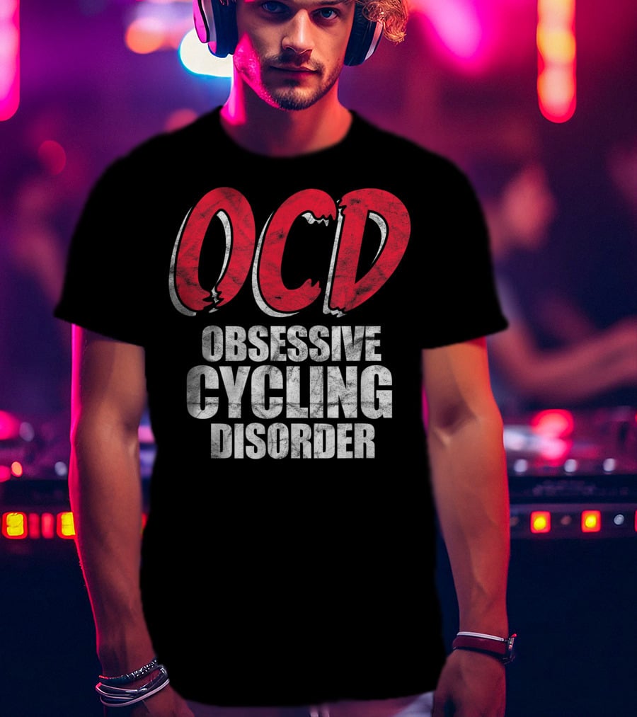 OCD Obsessive Cycling Disorder Funny Bike Cycling Biking Basic T-Shirt