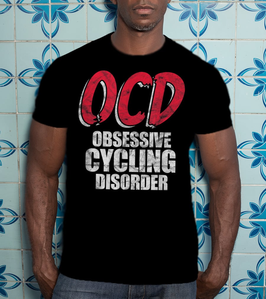 OCD Obsessive Cycling Disorder Funny Bike Cycling Biking Basic T-Shirt