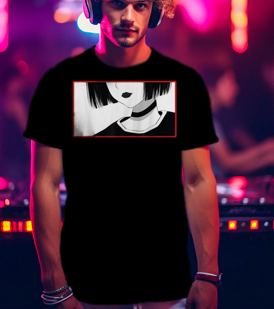 Aesthetic Soft Grunge Goth Anime Girl Gothic T-Shirt