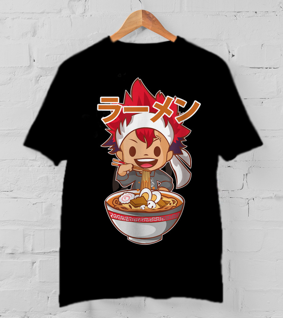 Ramen Anime Character Eating Noodles T-Shirt