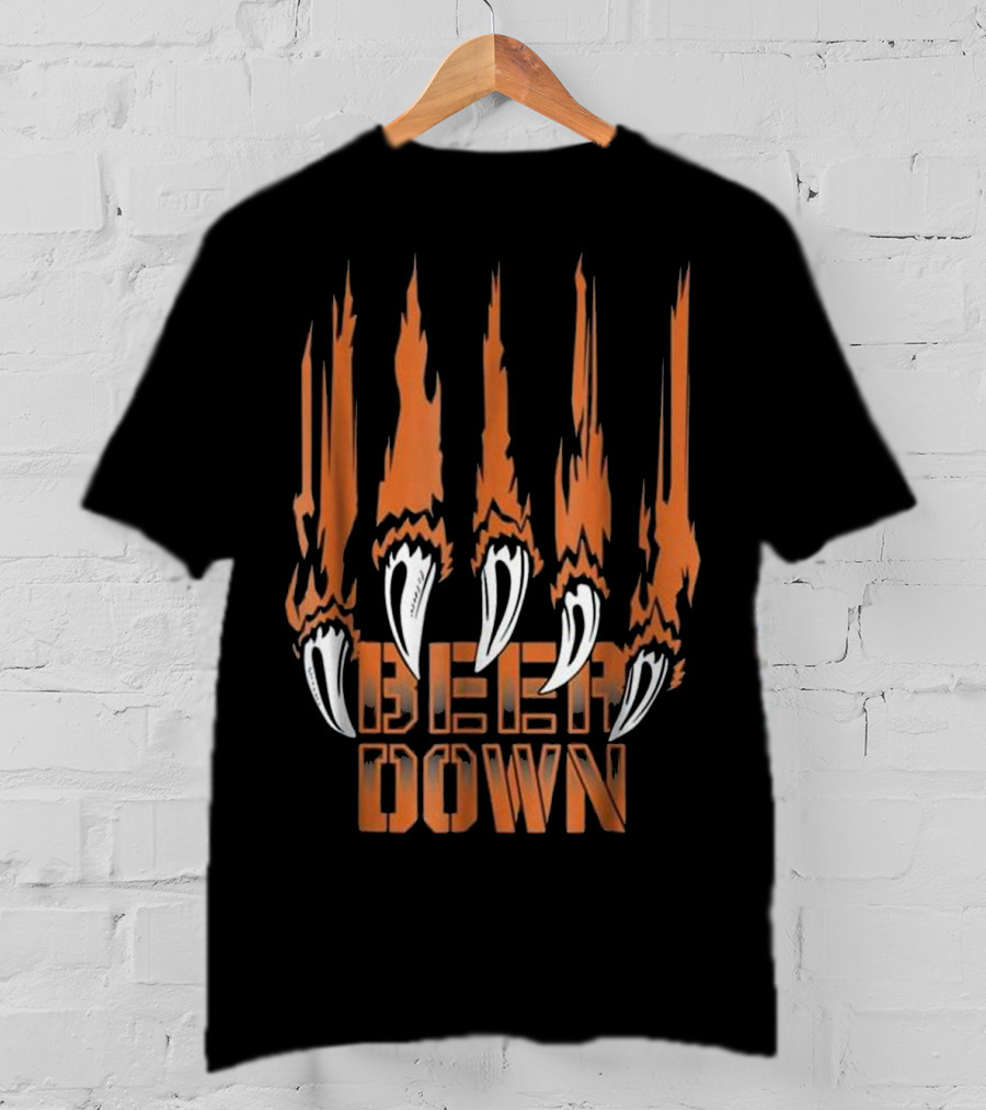 Bear Down Chicago Football Claw T-Shirt