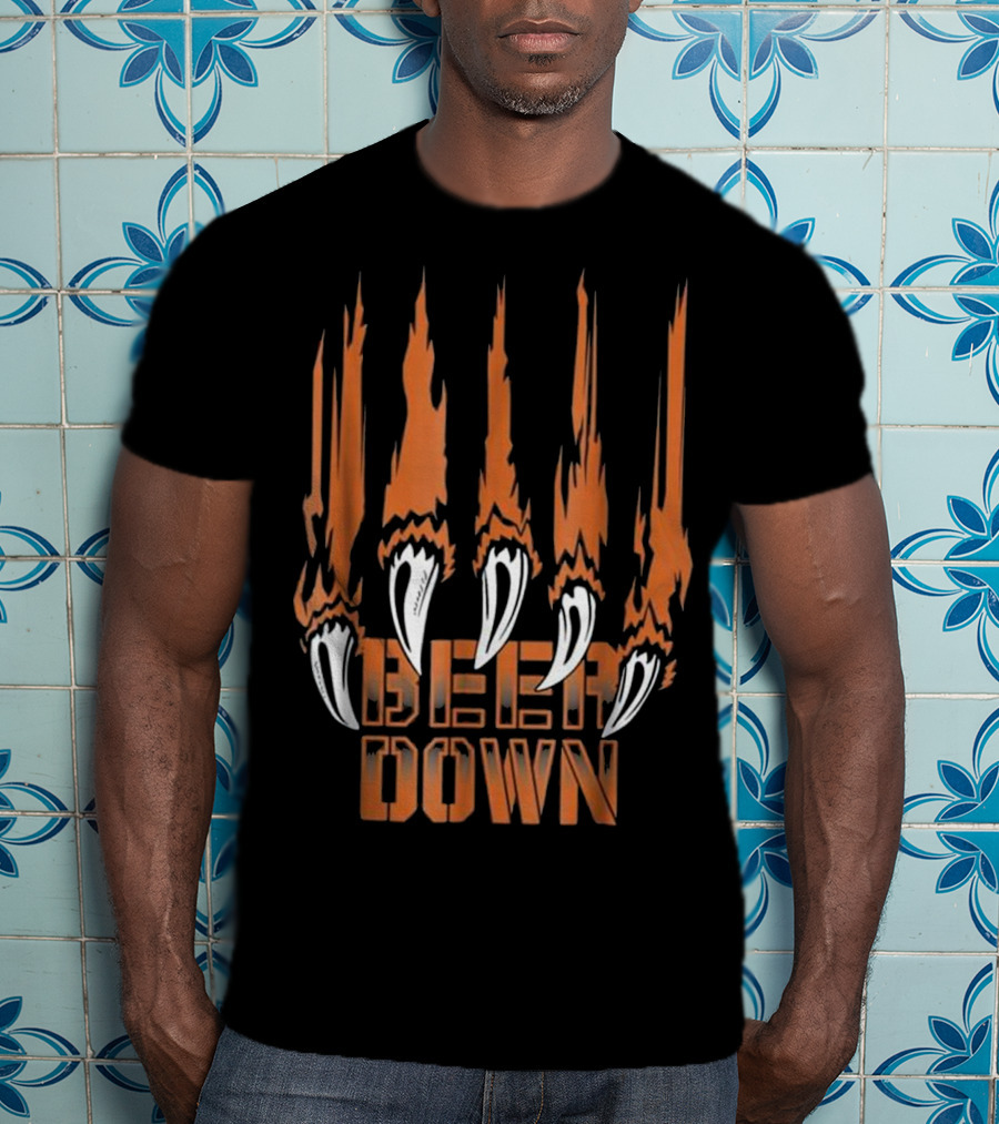 Bear Down Chicago Football Claw T-Shirt