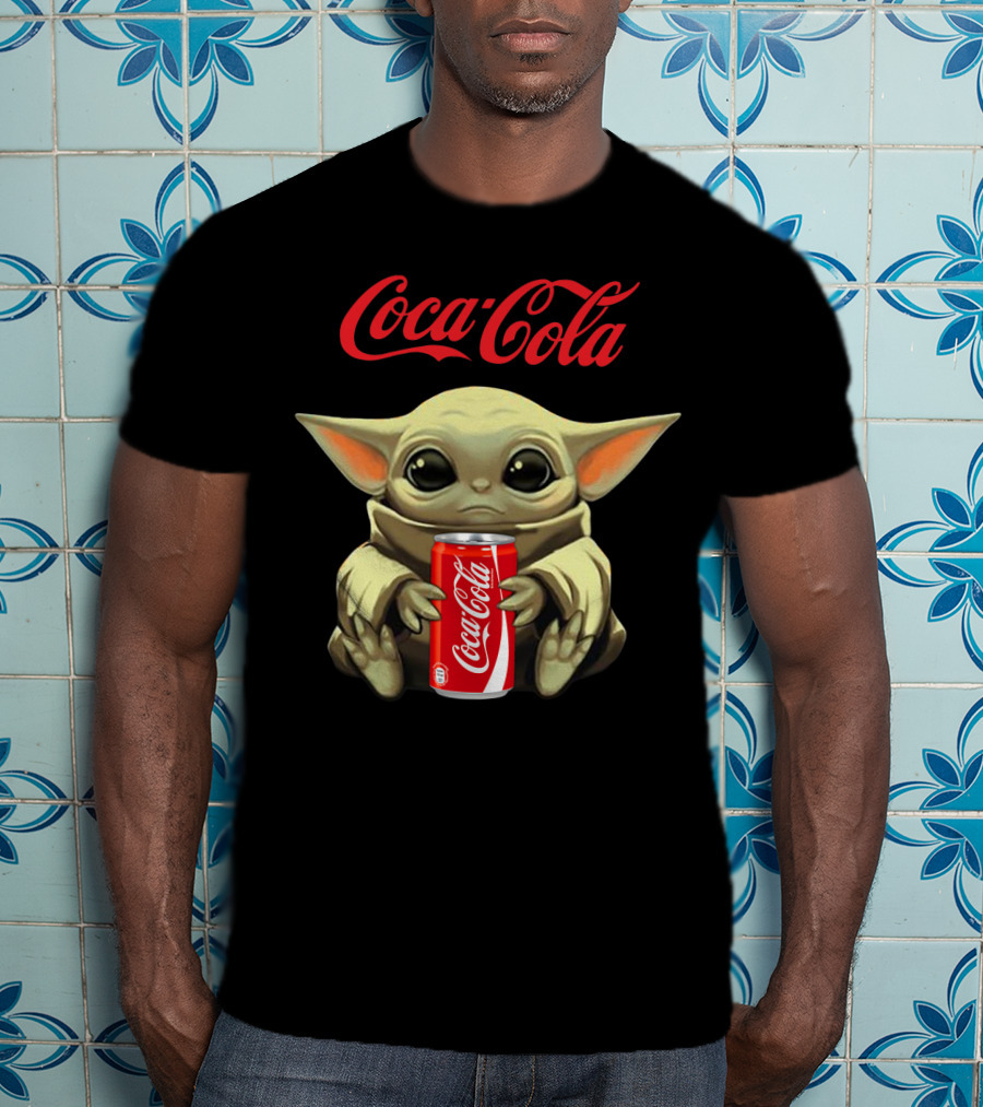 Coca Cola Baby Yoda Holding Coca Cola Can T-Shirt