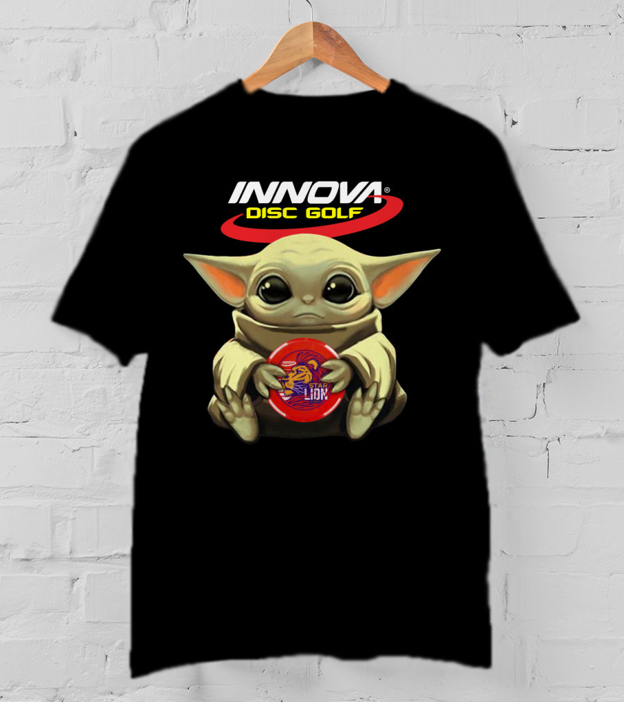 INNOVA Disc Golf Baby Character Holding Star Lion T-Shirt