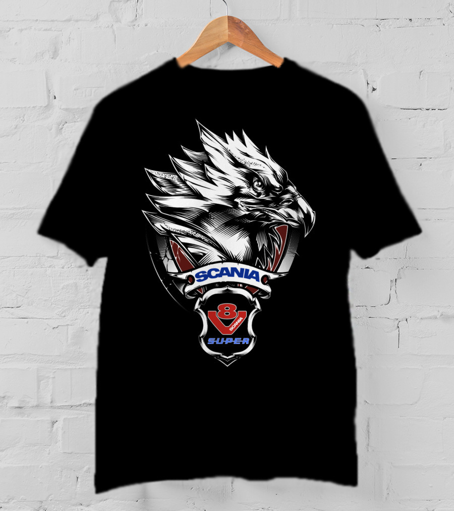 SCANIA V8 SUPER Eagle Emblem T-Shirt