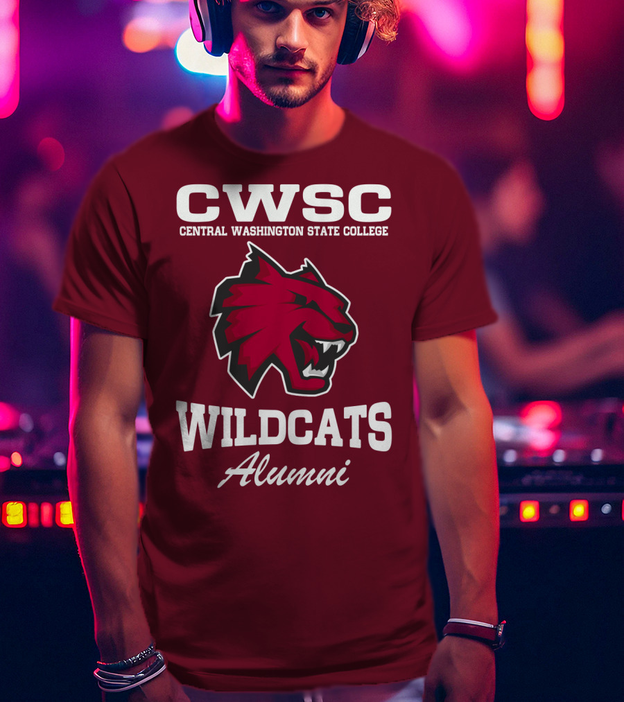 CWSC Central Washington State College Wildcats Alumni T-Shirt