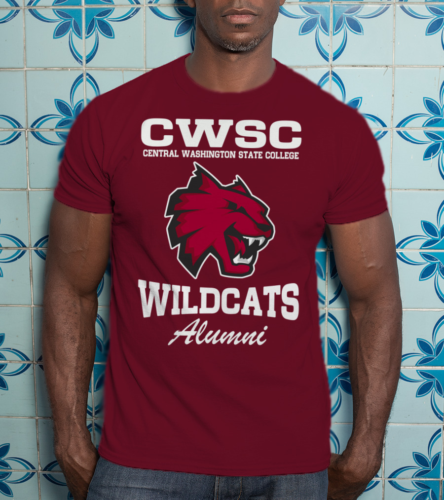 CWSC Central Washington State College Wildcats Alumni T-Shirt