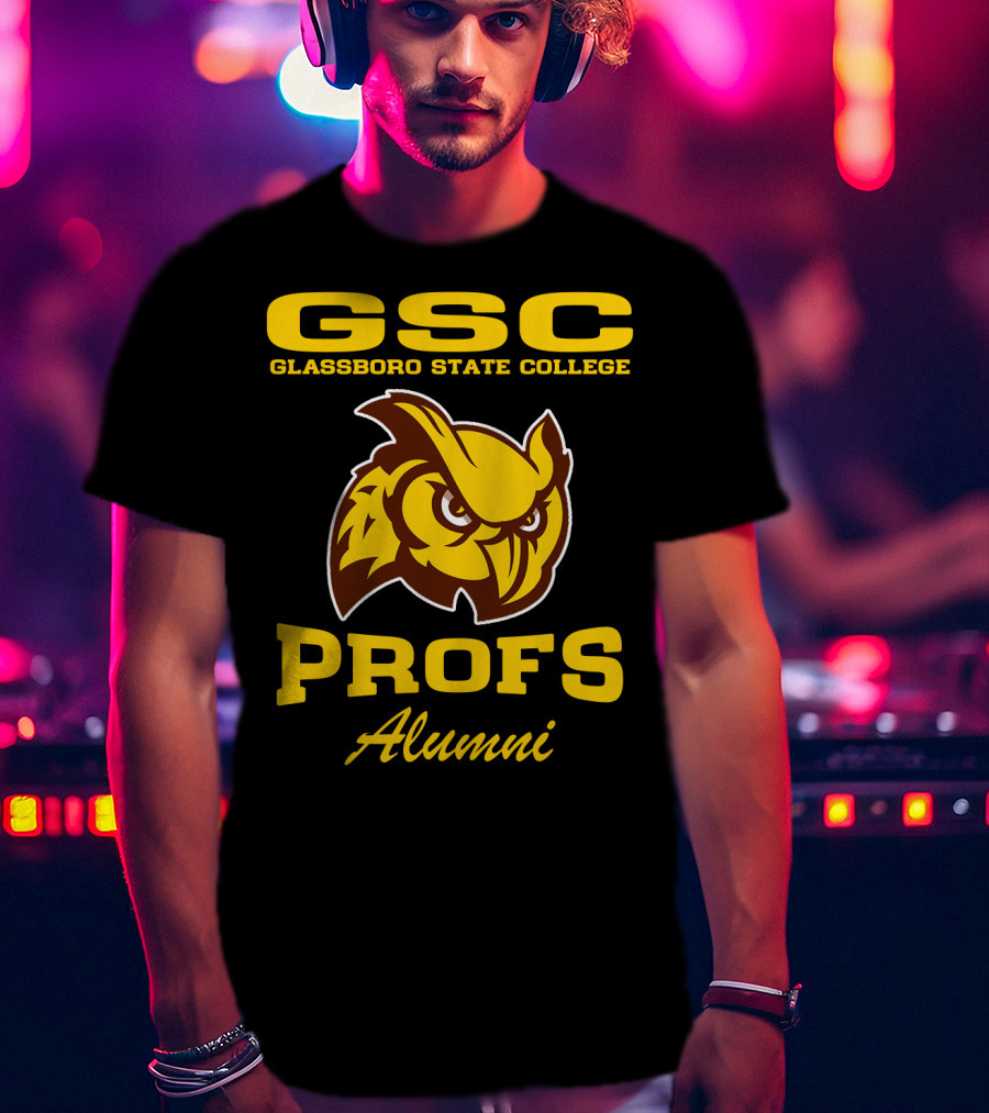 GSC Glassboro State College Profs Alumni Owl T-Shirt