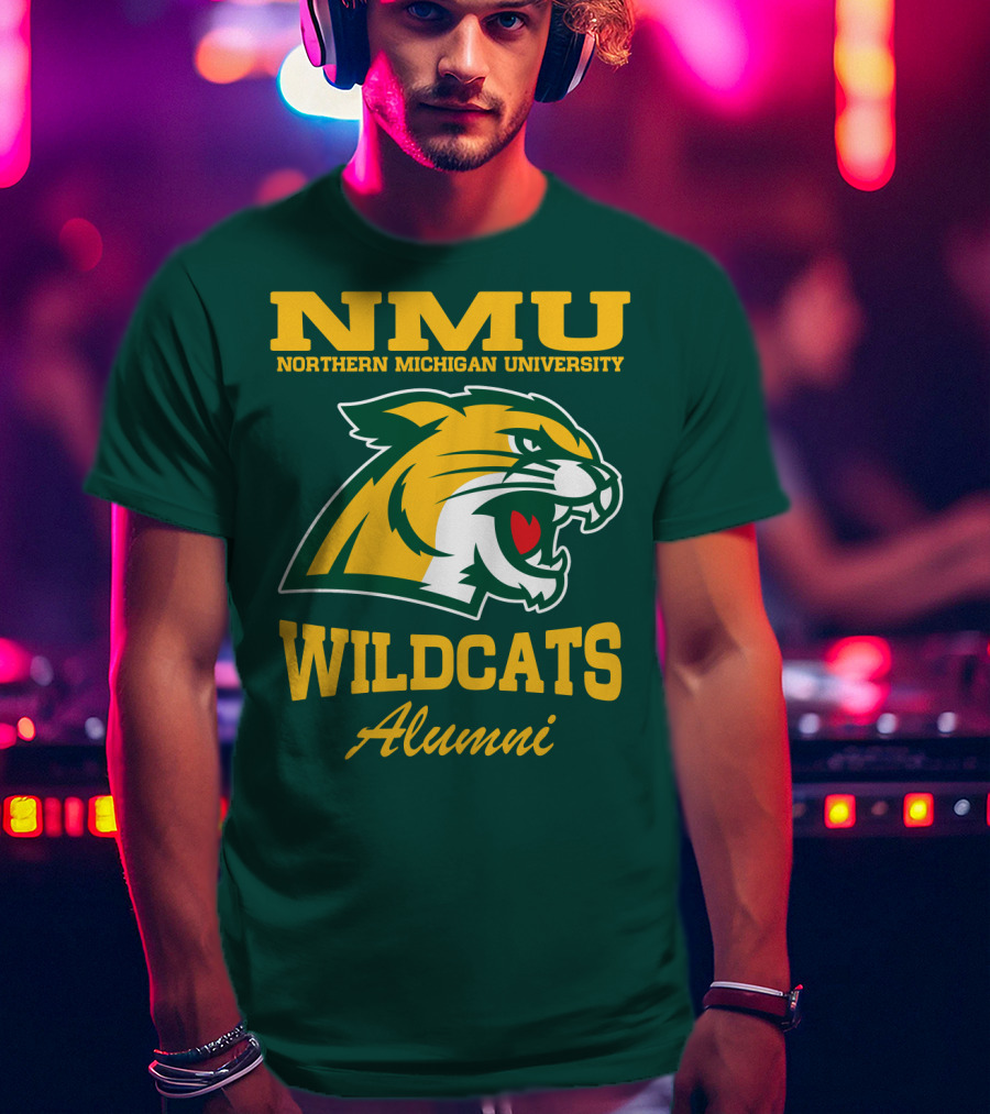 NMU Northern Michigan University Wildcats Alumni T-Shirt