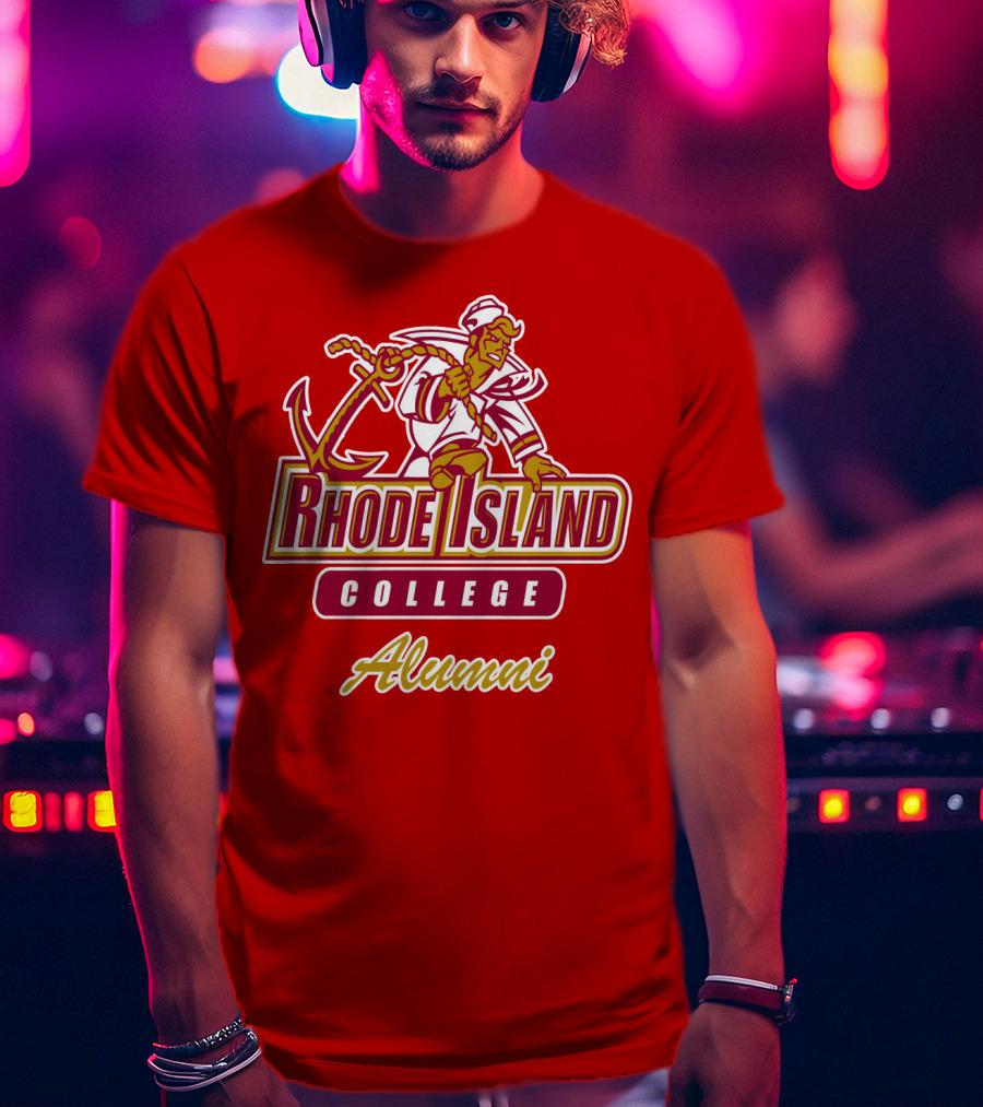 Rhode Island College Alumni Anchor Sailor T-Shirt