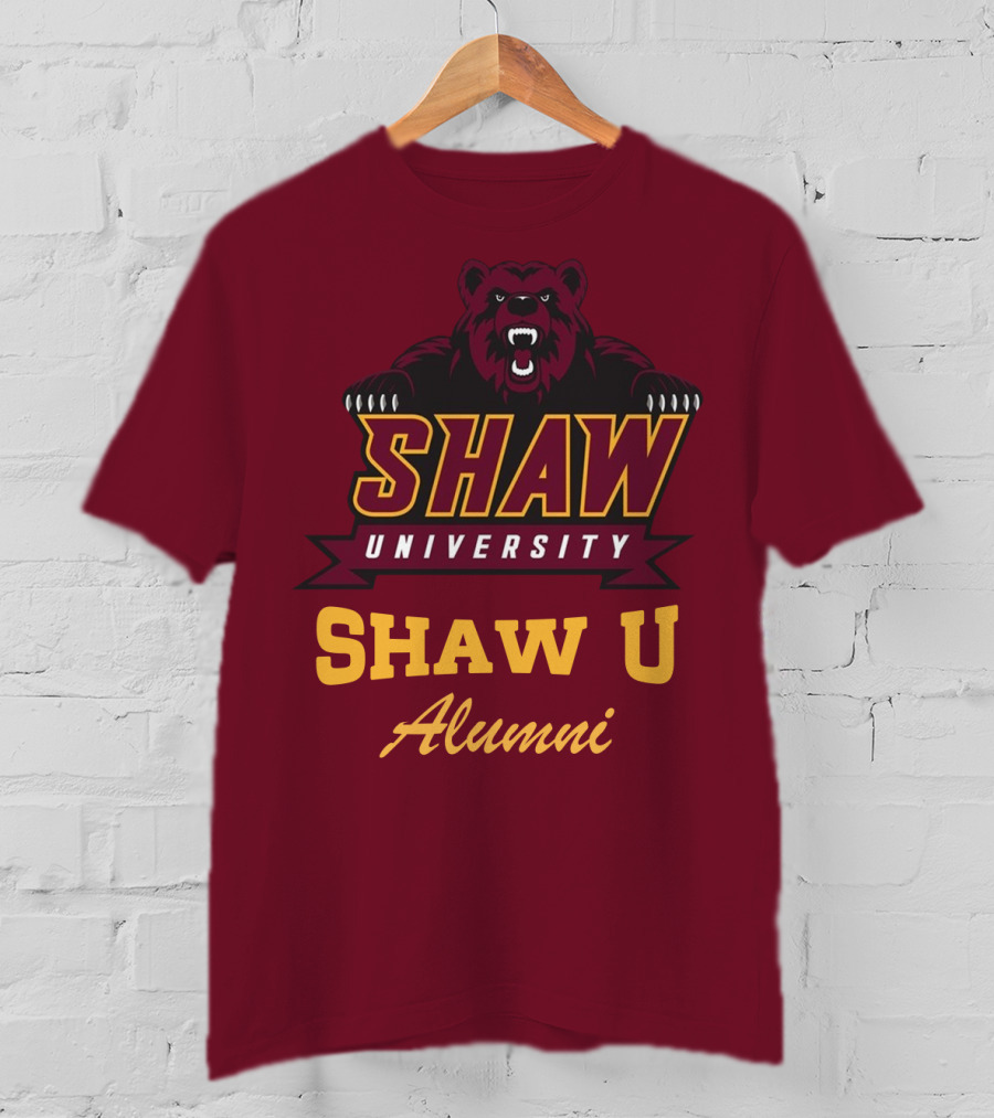 Shaw University Bear Shaw U Alumni T-Shirt