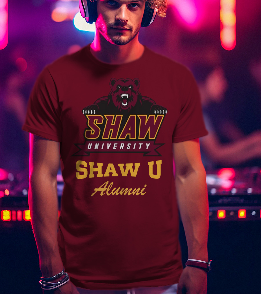 Shaw University Bear Shaw U Alumni T-Shirt