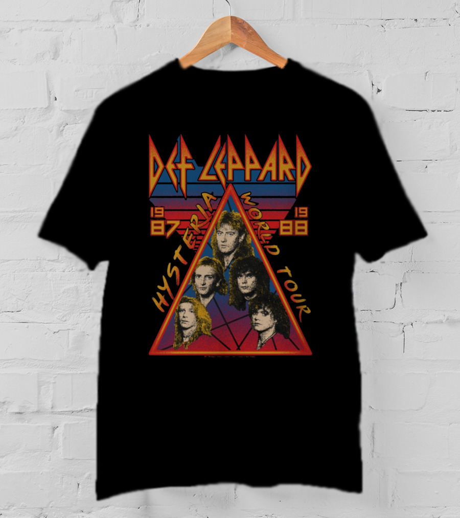 Def Leppard 1987-1988 Hysteria World Tour Def2 T-Shirt