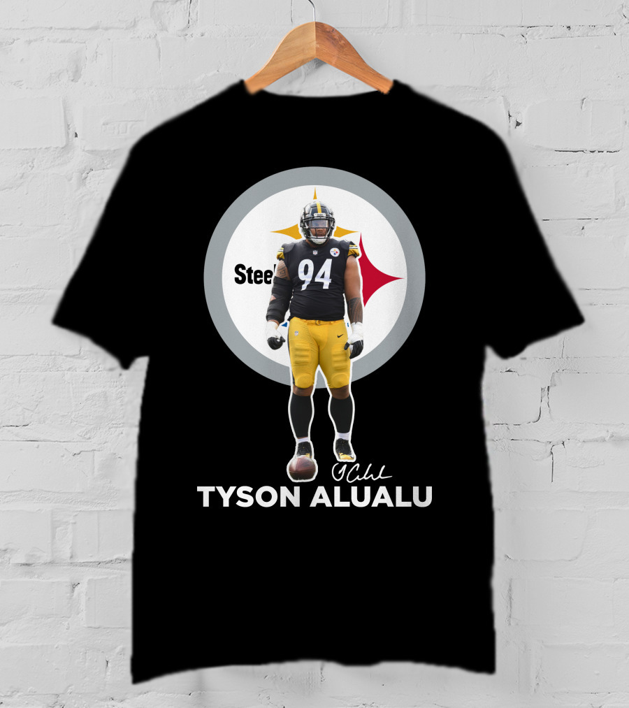 Steelers 94 Tyson Alualu Signature T-Shirt