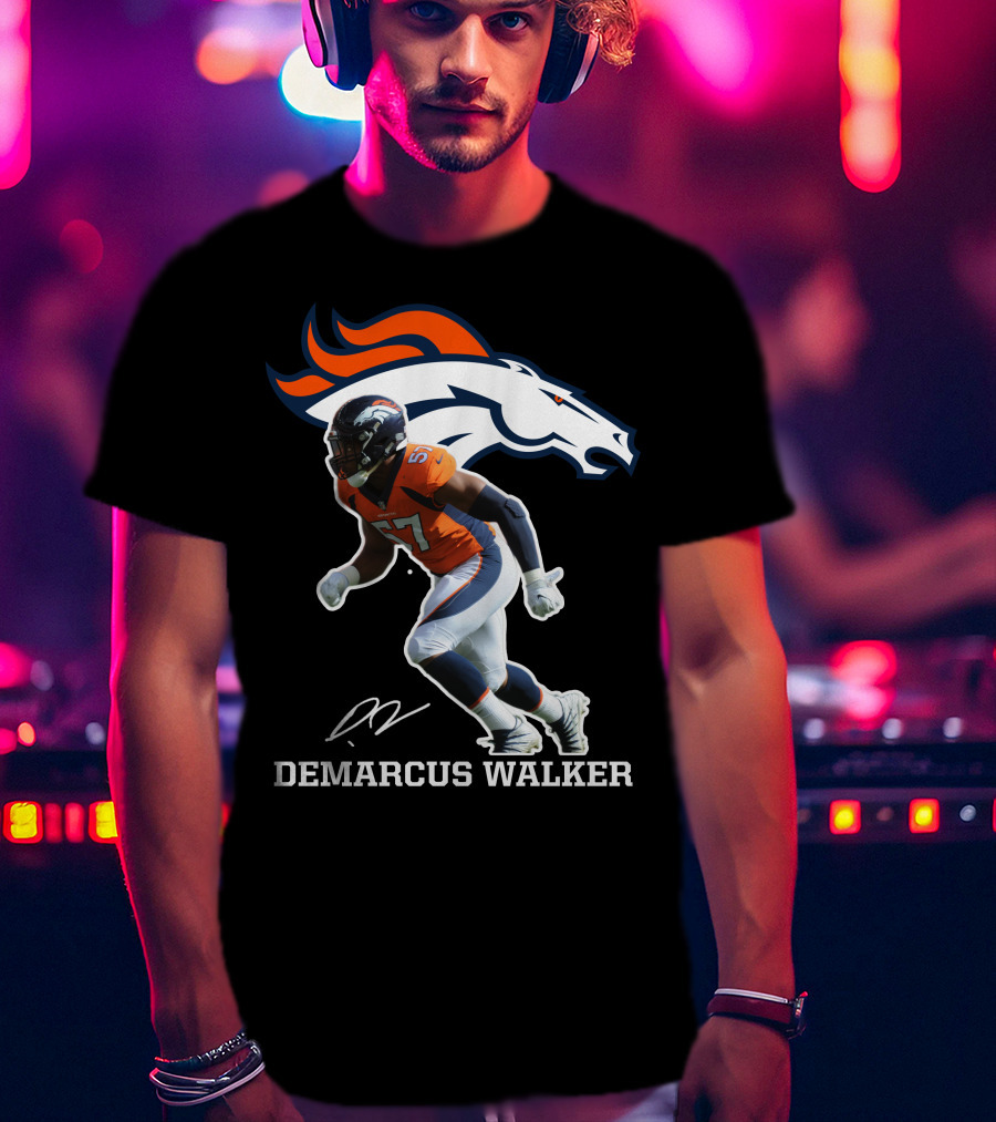 Demarcus Walker Denver Broncos 57 Football Player T-Shirt