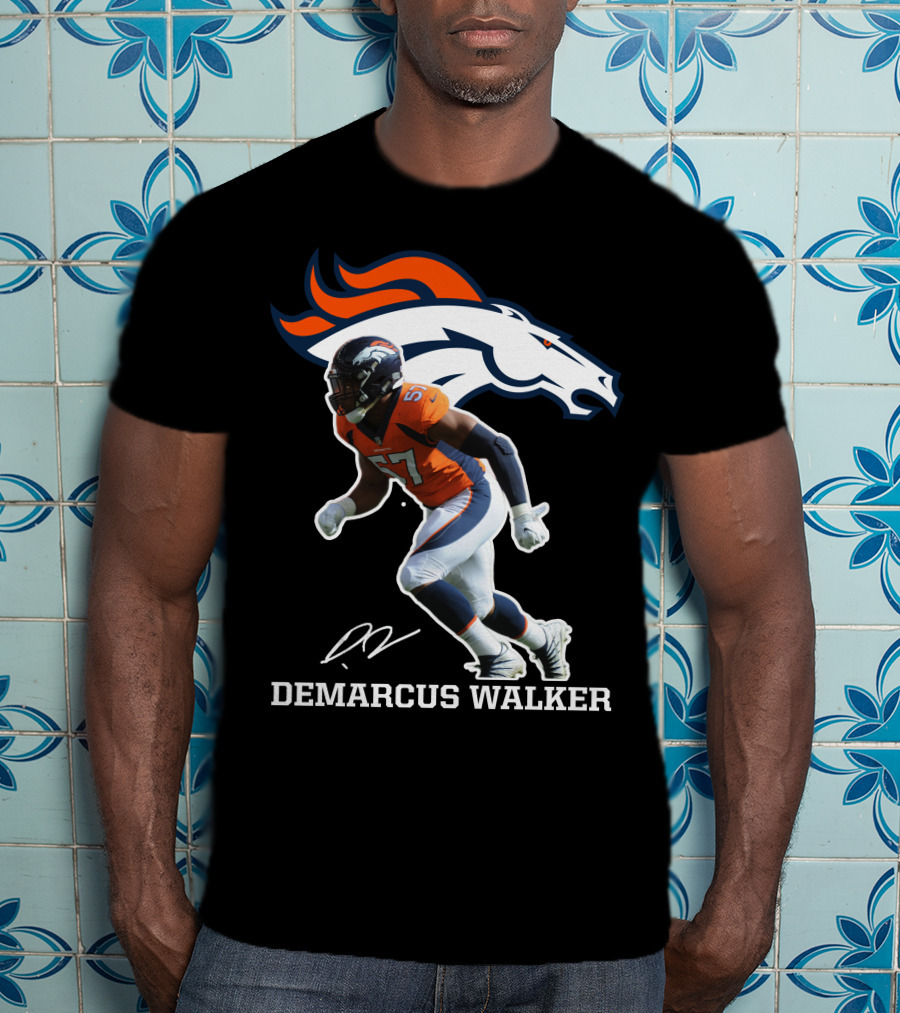 Demarcus Walker Denver Broncos 57 Football Player T-Shirt